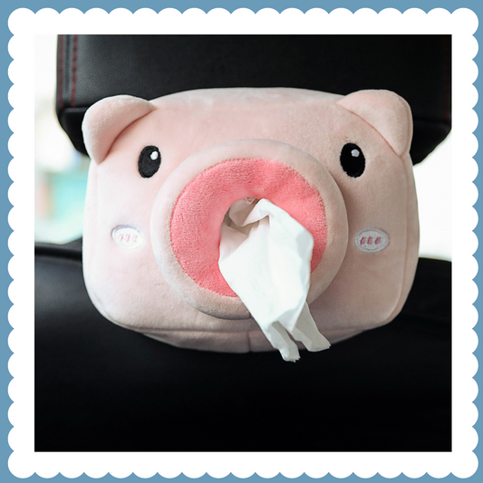 Tissue Box Holder-Pig